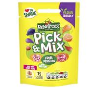 Rowntree's Pick and Mix Sweets - Vegan Friendly Jelly Tots, Fruit Pastilles & Fruit Gums - Sharing Bag 150g