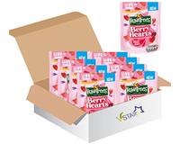 Rownttree's Berry Hearts Sweets Sharing Bag 115g - Delicious Tasty And Twisty Treat Gift Hamper for valentine's day, Birthday, Christmas & Easter (10)