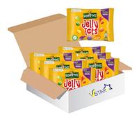 Rownttree's Jelly Tots Fruit flavoured jelly Sweets Bag 42g | Blackcurrant, strawberry, lemon, lime & orange Flavours (18)