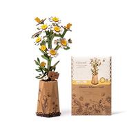 rowood 3D Puzzle DIY Wooden Flower, Artificial Flowers Model Kits to be Assembled, Craft Set for Adults, Best Home Décor and Valentine Toy Gift Kit