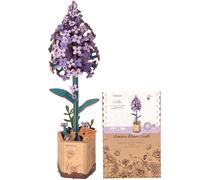 ROWOOD 3D Puzzle DIY Wooden Flower, Artificial Flowers Model Kits to be Assembled, Craft Set for Adults, Best Home Décor and Valentine Toy Gift Kit