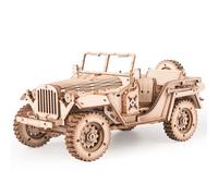 ROWOOD 3D Wooden Puzzle Jeep Model Kit for Adults and Teens to Build, DIY Car Model Building Woodcraft Construction Kit, Ideal Christmas and Birthday Gift