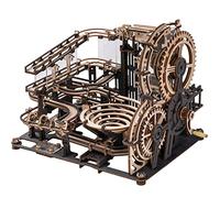RoWood 3D Wooden Puzzle Marble Run Night City, Wooden Model Kits for Adults to Build - DIY Craft Gift for Adults and Kids (LAT-LGA01)