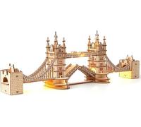 ROWOOD 3D Wooden Puzzle Tower Bridge Model Kit Age 14+ for Adults to build, DIY Wooden Model Building Construction Craft Kits, Ideal For Christmas And Birthday Gift