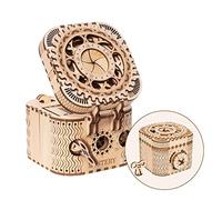 RoWood 3D Wooden Puzzle Treasure Box Model Kits for Adults to Build, Puzzle Box Combination Lock Mechanism, Treasure Chest Gifts for Christmas/Birthday