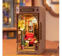 ROWOOD Book Nook Kit for Adults Bookstore, DIY Miniature House Model Building Kits with LED Light, 3D Puzzle Booknook Bookshelf Decoration and Christmas Brithday Gifts for Adults & Teens to Build