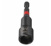 ROWORKX 13mm Nut Driver Bit for Impact Driver 65mm Long Magnetic 1pc | 1/4" Hex Shank Deep Socket Nut Setter, 6-Point CR-V Steel, Metric, for Power Drill & Auto Repair & Woodworking & Roofing Nuts