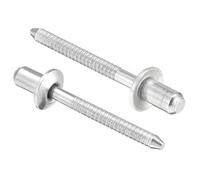 ROWORKX Blind Rivets 4.8 x 8mm Closed End 304 Stainless Steel 50 Pack | 2.8mm Mandrel, 9.6mm Flange, Corrosion Resistant for Metal Panels, Indoor and Outdoor Use, Rivet Gun Required