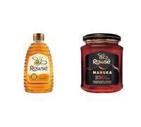 Rowse Squeezy Runny Honey 680g + Rowse Manuka 250+ MO 225g, Natural Spreads Bundle