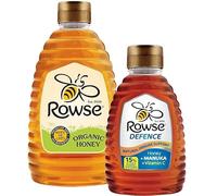 Rowse Supahoney With Manuka & Vitamin C 250g + Rowse Squeezy Organic Honey 680g, Natural Spreads Bundle
