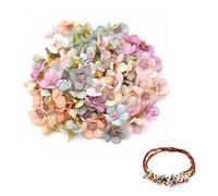 Rowwait 50Pcs Artificial Daisy Flower Heads,Small Silk Daisy Flowers Multicolor Faux Flowers Heads Mini Fake Flowers Heads Handmade DIY Flower for DIY Wreath Gift Craft Party Festival Decoration