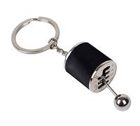 Rowwait Auto Shifter Keychain,Car Shifter Keyring, Creative Auto Gear Shifter Model Keychain Multicolor Car Shift Shaped Metal Alloy Key Rings (Black)