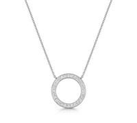 ROX Adore Diamond Circle Necklace 18ct Circle In ROX Luxury Packaging Exclusive Luxury Hallmarked Chain - White Gold - ROX Diamond & Thrills Jewelle