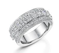 ROX Adore Diamond Dress Ring In ROX Luxury Packaging Platinum Exclusive Luxury Hallmarked 950 Platinum - ROX Diamond & Thrills Jewellery