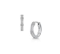 ROX Adore Diamond Hoop Earrings 18ct Hoop Earrings In ROX Luxury Packaging Luxury Hallmarked - White Gold - ROX Diamond & Thrills Jewellery