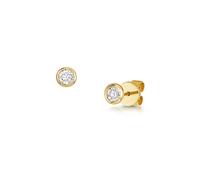 ROX Code Brilliant Cut Diamond Earrings 0.30cts 18ct In ROX Luxury Packaging Butterfly back Luxury Hallmarked - Yellow Gold - White Gold