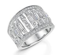 ROX Code Diamond Dress Ring In ROX Luxury Packaging Platinum Exclusive Baguette cut Luxury Hallmarked 950 Platinum