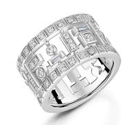 ROX Code Diamond Dress Ring Platinum Exclusive Luxury Hallmarked - ROX Diamond & Thrills Jewellery