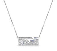 ROX Code Diamond Necklace 18ct Exclusive Pendant Luxury Hallmarked Chain - White Gold - ROX Diamond & Thrills Jewellery