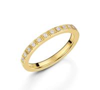 ROX Code Diamond Stacking Ring 18ct Exclusive Luxury Hallmarked - Yellow Gold