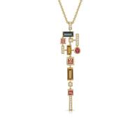 ROX Code Tourmaline Necklace 18ct Heart Modern Timeless Luxury Hallmarked - Yellow Gold - ROX Diamond & Thrills Jewellery
