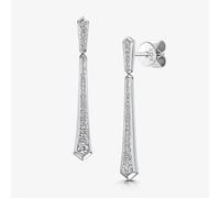 ROX Cosmic Diamond Drop Earrings 18ct 9ct In ROX Luxury Packaging Exclusive Luxury Diamond Drop Hallmarked Drop Earrings - White Gold