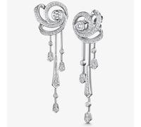 ROX Cosmic Diamond Drop Earrings 18ct In ROX Luxury Packaging Exclusive Luxury Diamond Drop Hallmarked Drop Earrings - White Gold