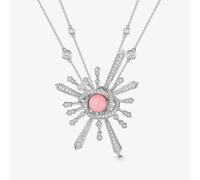 ROX Cosmic Supernova Necklace 18ct 9ct Heart Polished Exclusive Pendant Luxury Chain - White Gold - ROX Diamond & Thrills Jewellery