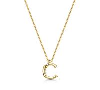 ROX Diffusion Gold Vermeil Letter C Pendant Lobster Clasp Pendant Luxury Lobster Clasp Chain Vermeil - Gold Plated Silver - ROX Diamond & Thrills Jew