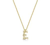 ROX Diffusion Gold Vermeil Letter E Pendant Lobster Clasp Pendant Luxury Lobster Clasp Chain Vermeil - Gold Plated Silver - ROX Diamond & Thrills Jew