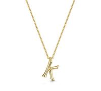 ROX Diffusion Gold Vermeil Letter K Pendant Lobster Clasp Pendant Luxury Lobster Clasp Chain Vermeil - Gold Plated Silver - ROX Diamond & Thrills Jew