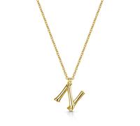ROX Diffusion Gold Vermeil Letter N Pendant Lobster Clasp Pendant Luxury Lobster Clasp Chain Vermeil - Gold Plated Silver - ROX Diamond & Thrills Jew