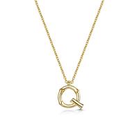ROX Diffusion Gold Vermeil Letter Q Pendant Lobster Clasp Pendant Luxury Lobster Clasp Chain Vermeil - Gold Plated Silver - ROX Diamond & Thrills Jew