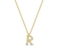 ROX Diffusion Gold Vermeil Letter R Pendant Lobster Clasp Pendant Luxury Lobster Clasp Chain Vermeil - Gold Plated Silver - ROX Diamond & Thrills Jew