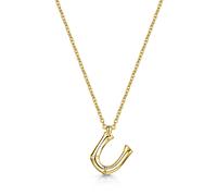 ROX Diffusion Gold Vermeil Letter U Pendant Lobster Clasp Pendant Luxury Lobster Clasp Chain Vermeil - Gold Plated Silver - ROX Diamond & Thrills Jew
