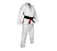 ROX Fit BJJ Gi Brazilian Jiu Jitsu Suits for Competition Brazilian Jiu Jitsu Gi - White with Red Stitching (A4)
