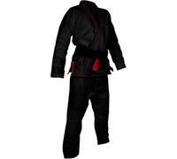 ROX Fit BJJ Gi Suits for Competition Brazilian Jiu Jitsu Gi Suit - Black with Red Stitching, A0, A1, A2, A3, A4, A5, A6 (A6)