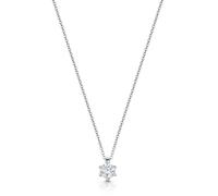 ROX Honour Brilliant Diamond Necklace 0.20cts 18ct In ROX Luxury Packaging Timeless Luxury Hallmarked Chain Claw Set - White Gold - ROX Diamond & Th