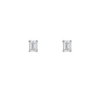 ROX Honour Emerald Cut Diamond Earrings 18ct In ROX Luxury Packaging Luxury Hallmarked Claw Set Emerald Cut Diamonds - White Gold