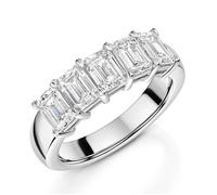 ROX Honour Emerald Cut Lab Grown Diamond Ring 2.00cts In ROX Luxury Packaging Platinum Timeless Luxury Hallmarked 950 Platinum