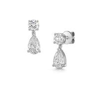 ROX Honour Lab Grown Diamond Drop Earrings Luxury Diamond Drop Drop Earrings - White Gold