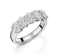 ROX Honour Oval Cut Lab Grown Diamond Ring 2.00cts In ROX Luxury Packaging Platinum Luxury Hallmarked 950 Platinum