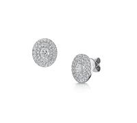 ROX Love Diamond Earrings 18ct In ROX Luxury Packaging Luxury Hallmarked Claw Set - White Gold