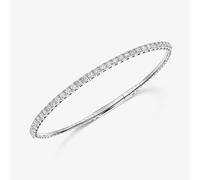 ROX Love Stretchy White Gold Diamond Bangle 1.92cts Luxury Hallmarked - ROX Diamond & Thrills Jewellery