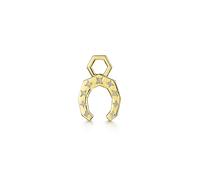 ROX LOX Diamond Horseshoe Charm In ROX Luxury Packaging Luxury - Yellow Gold - Plated Metal