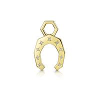 ROX LOX Diamond Horseshoe Charm In ROX Luxury Packaging Luxury - Yellow Gold - Plated Metal