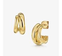 ROX SCULPT Gold Vermeil Hoop Earrings Hoop Earrings Luxury Vermeil - Gold Plated Silver