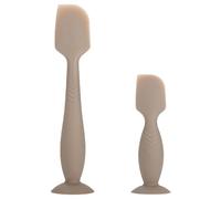 ROXANEPIG 2 Pack Baby Diaper Cream Spatula - Diaper Rash Cream Applicator for Butt Paste - Diaper Cream Brush for Newborns (Brown)