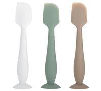 ROXANEPIG 3 Pack Baby Diaper Cream Spatula - Diaper Rash Cream Applicator for Butt Paste - Diaper Cream Brush for Newborns (White,Green,Brown)