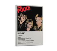 Roxanne by The Police Poster Wall Art Aesthetic Cover Poster Design Painting for Living Room Bed Room 20x30inch(50x75cm) Frame-style